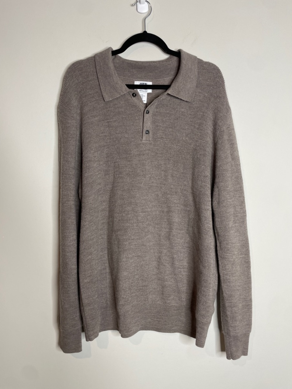 Jason Wu | Men’s 100% Extra Fine Merino Wool Polo Sweater Size XL NWT